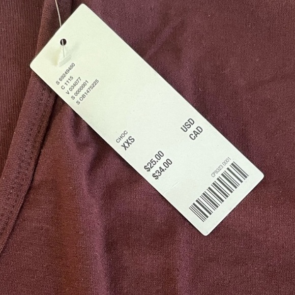 Urban Outfitters Drapey Wide Neck Oversized Tee in Chocolate Size XXS NWT - Picture 7 of 8